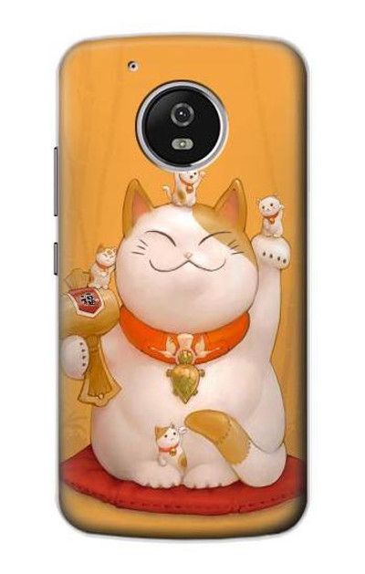 S1217 Maneki Neko Lucky Cat Case Cover Custodia per Motorola Moto G5