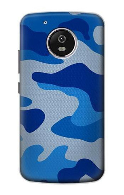 S2958 Army Blue Camo Camouflage Case Cover Custodia per Motorola Moto G5