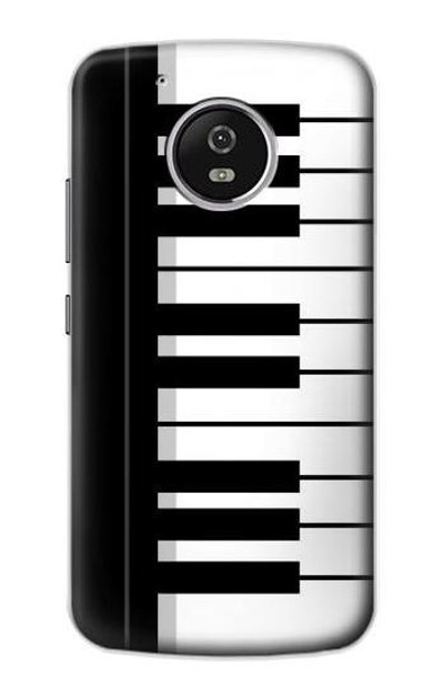 S3078 Black and White Piano Keyboard Case Cover Custodia per Motorola Moto G5