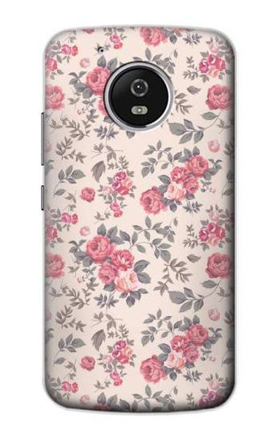 S3095 Vintage Rose Pattern Case Cover Custodia per Motorola Moto G5