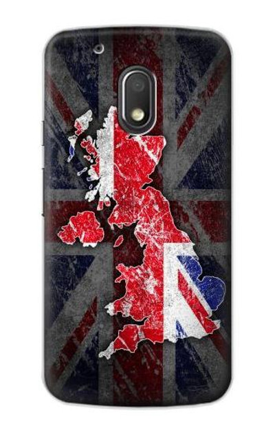 S2936 UK British Flag Map Case Cover Custodia per Motorola Moto G4 Play