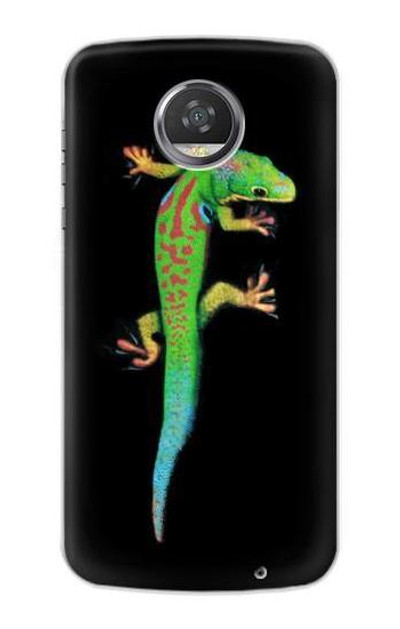 S0125 Green Madagascan Gecko Case Cover Custodia per Motorola Moto Z2 Play, Z2 Force