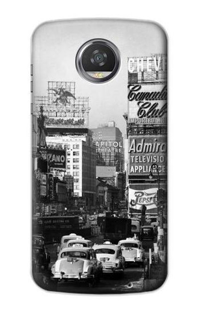 S0182 Old New York Vintage Case Cover Custodia per Motorola Moto Z2 Play, Z2 Force