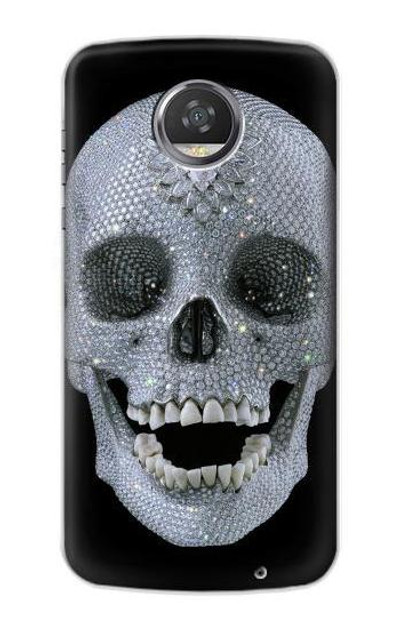 S1286 Diamond Skull Case Cover Custodia per Motorola Moto Z2 Play, Z2 Force