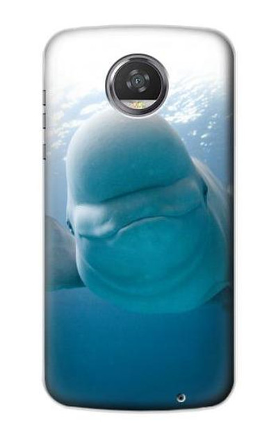 S1801 Beluga Whale Smile Whale Case Cover Custodia per Motorola Moto Z2 Play, Z2 Force