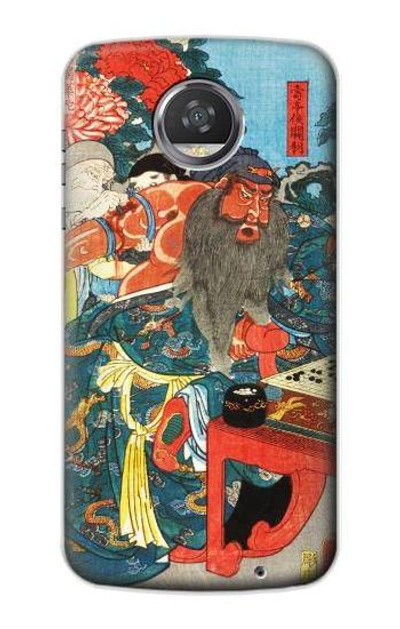 S1826 Utagawa Kuniyoshi Guan Yu Case Cover Custodia per Motorola Moto Z2 Play, Z2 Force