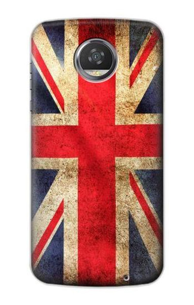 S2303 British UK Vintage Flag Case Cover Custodia per Motorola Moto Z2 Play, Z2 Force