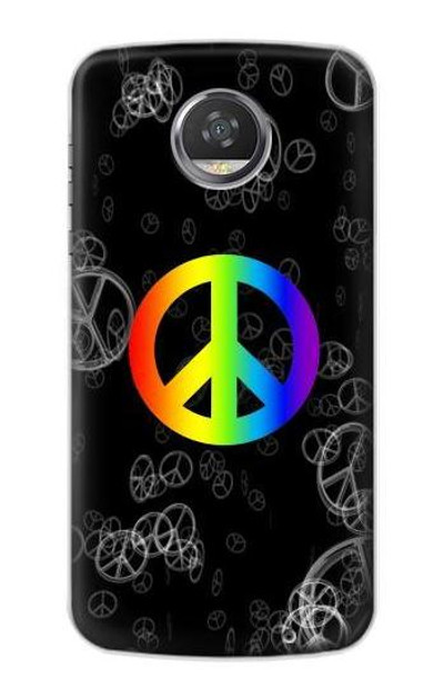 S2356 Peace Sign Case Cover Custodia per Motorola Moto Z2 Play, Z2 Force