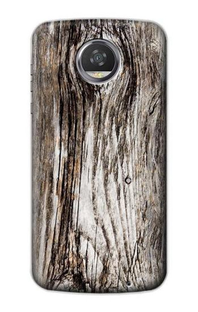 S2844 Old Wood Bark Graphic Case Cover Custodia per Motorola Moto Z2 Play, Z2 Force
