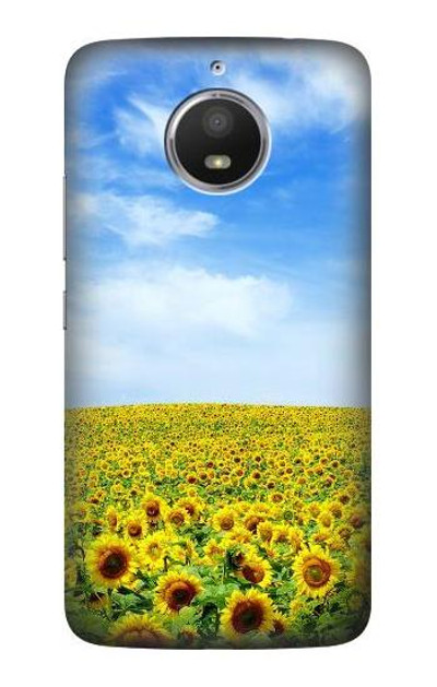 S0232 Sunflower Case Cover Custodia per Motorola Moto E4 Plus