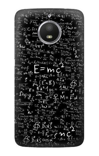 S2574 Mathematics Physics Blackboard Equation Case Cover Custodia per Motorola Moto E4 Plus