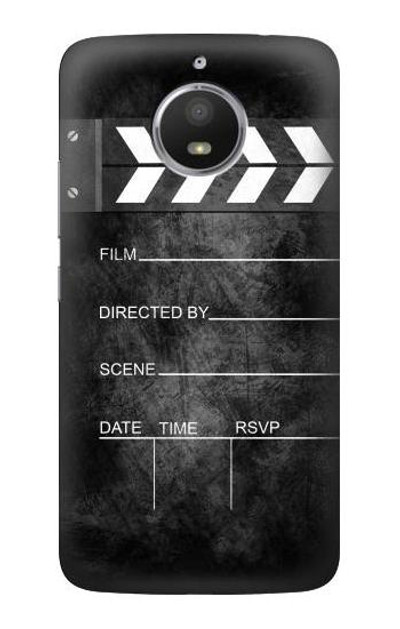 S2919 Vintage Director Clapboard Case Cover Custodia per Motorola Moto E4 Plus