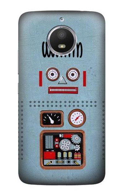 S3040 Retro Robot Toy Case Cover Custodia per Motorola Moto E4 Plus