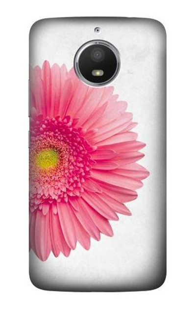 S3044 Vintage Pink Gerbera Daisy Case Cover Custodia per Motorola Moto E4 Plus