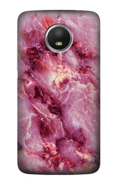 S3052 Pink Marble Graphic Printed Case Cover Custodia per Motorola Moto E4 Plus