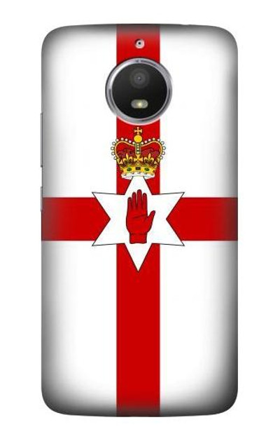 S3089 Flag of Northern Ireland Case Cover Custodia per Motorola Moto E4 Plus