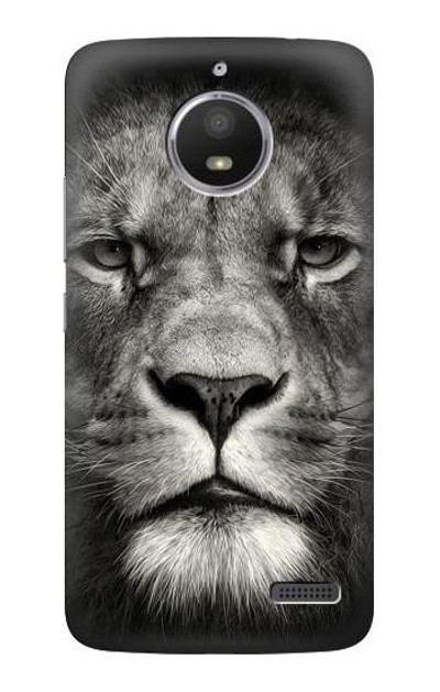 S1352 Lion Face Case Cover Custodia per Motorola Moto E4