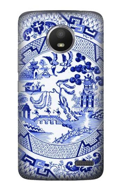 S2768 Willow Pattern Graphic Case Cover Custodia per Motorola Moto E4