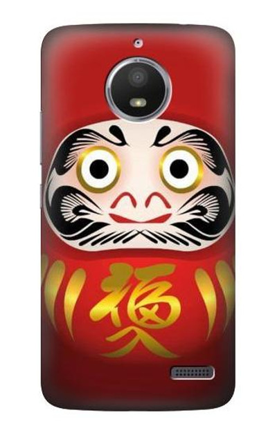 S2839 Japan Daruma Doll Case Cover Custodia per Motorola Moto E4