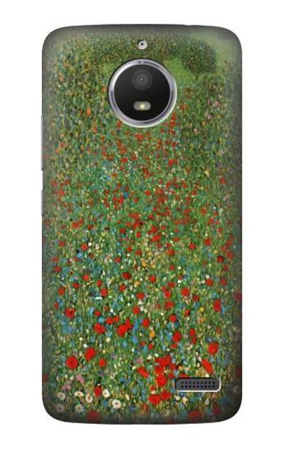 S2872 Gustav Klimt Poppy Field Case Cover Custodia per Motorola Moto E4