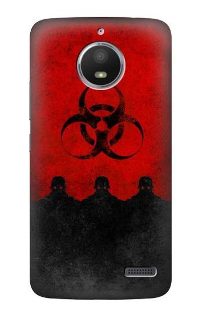 S2917 Biohazards Virus Red Alert Case Cover Custodia per Motorola Moto E4