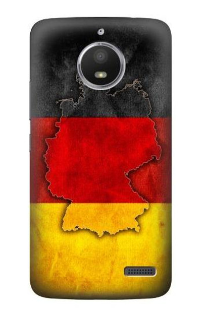 S2935 Germany Flag Map Case Cover Custodia per Motorola Moto E4