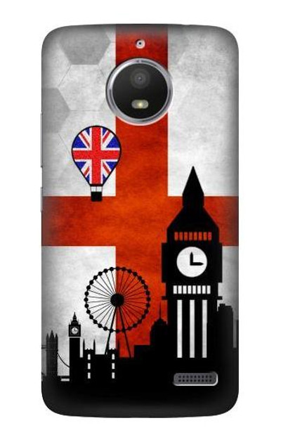 S2979 England Football Soccer Euro 2016 Case Cover Custodia per Motorola Moto E4