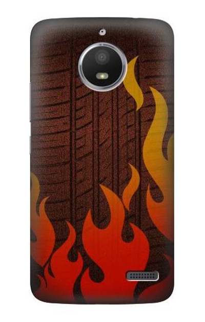 S2988 Rally Car Tire Fire Case Cover Custodia per Motorola Moto E4