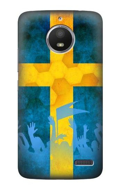 S2990 Sweden Football Soccer Euro 2016 Case Cover Custodia per Motorola Moto E4