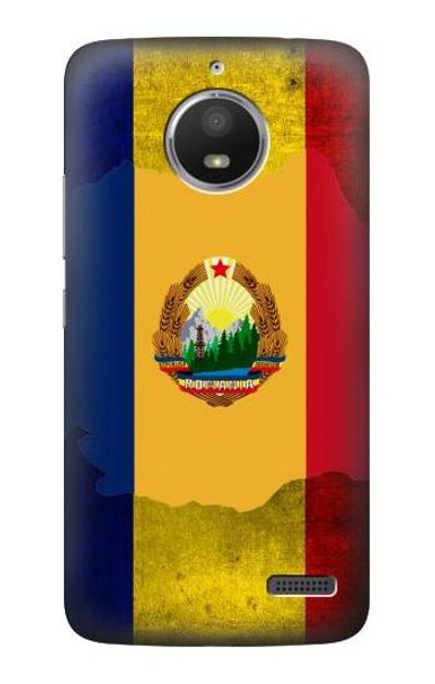 S3021 Romania Flag Case Cover Custodia per Motorola Moto E4