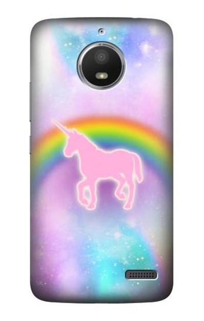 S3070 Rainbow Unicorn Pastel Sky Case Cover Custodia per Motorola Moto E4