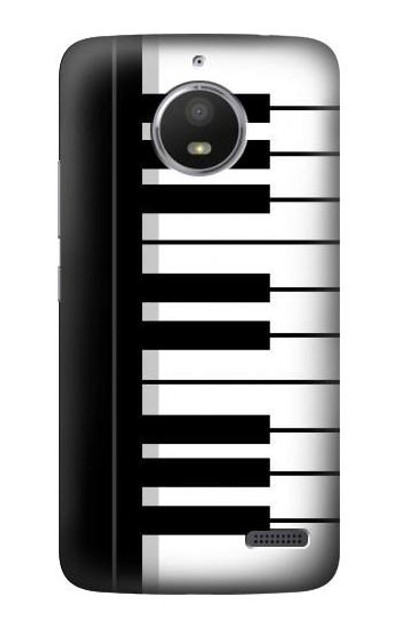 S3078 Black and White Piano Keyboard Case Cover Custodia per Motorola Moto E4