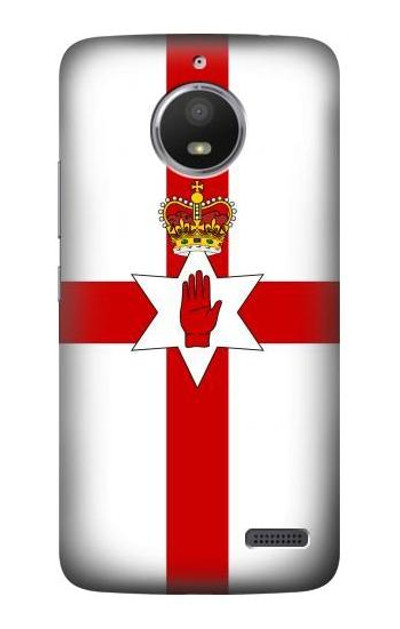 S3089 Flag of Northern Ireland Case Cover Custodia per Motorola Moto E4