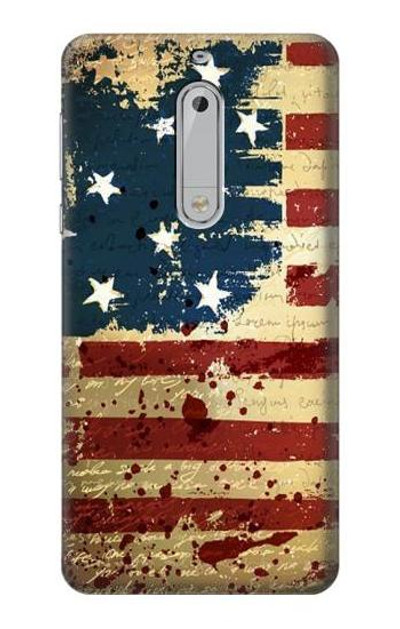 S2349 Old American Flag Case Cover Custodia per Nokia 5