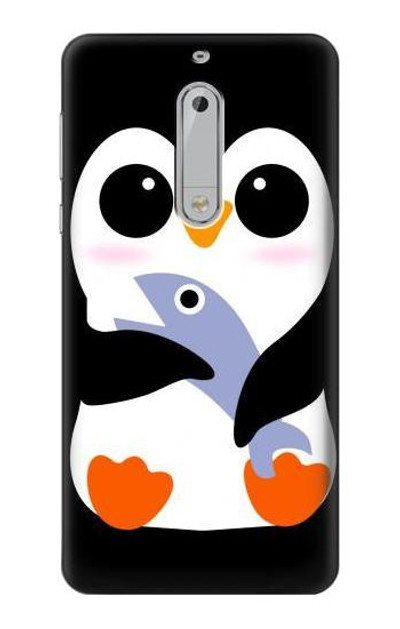 S2631 Cute Baby Penguin Case Cover Custodia per Nokia 5