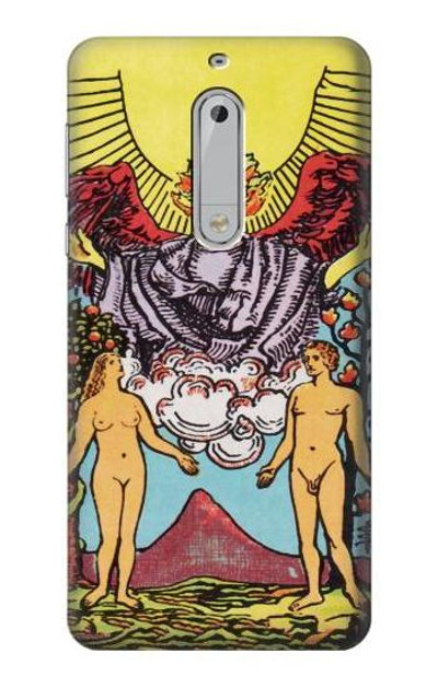 S2763 Lovers Tarot Card Case Cover Custodia per Nokia 5