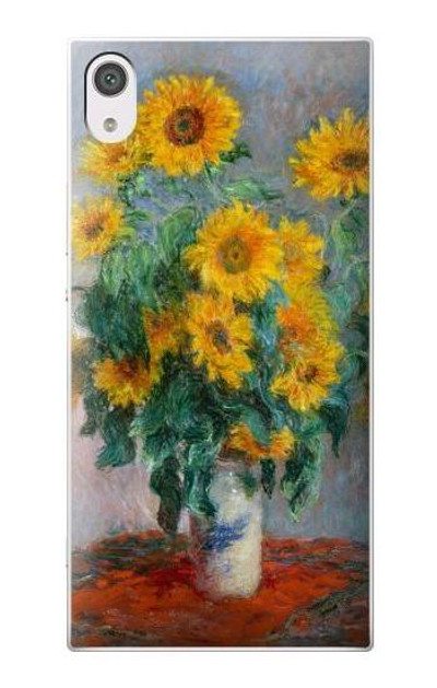 S2937 Claude Monet Bouquet of Sunflowers Case Cover Custodia per Sony Xperia XA1