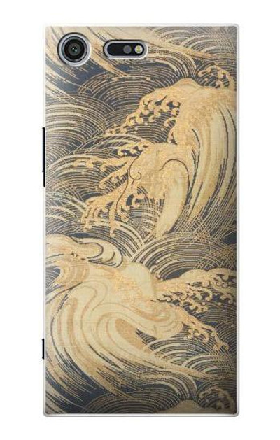 S2680 Japan Art Obi With Stylized Waves Case Cover Custodia per Sony Xperia XZ Premium