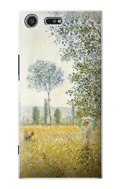 S2682 Claude Monet Fields In Spring Case Cover Custodia per Sony Xperia XZ Premium