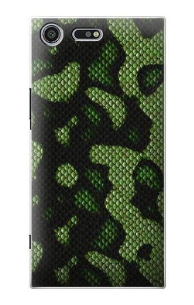S2877 Green Snake Skin Graphic Printed Case Cover Custodia per Sony Xperia XZ Premium