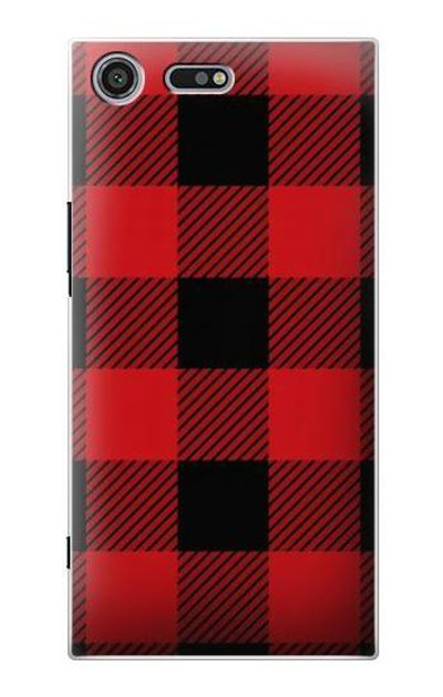 S2931 Red Buffalo Check Pattern Case Cover Custodia per Sony Xperia XZ Premium