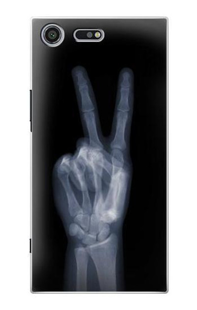 S3101 X-ray Peace Sign Fingers Case Cover Custodia per Sony Xperia XZ Premium