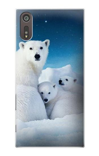 S0285 Polar Bear Family Arctic Case Cover Custodia per Sony Xperia XZ