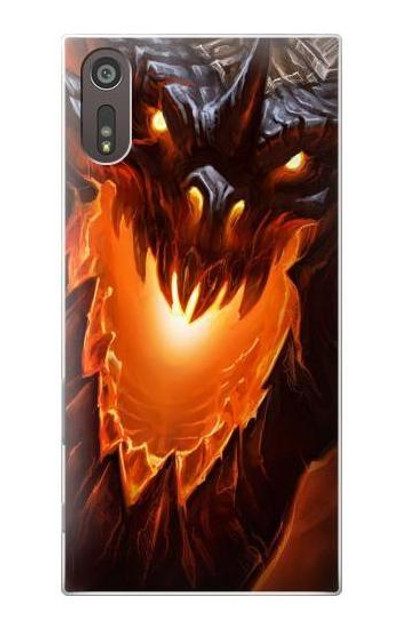 S0414 Fire Dragon Case Cover Custodia per Sony Xperia XZ