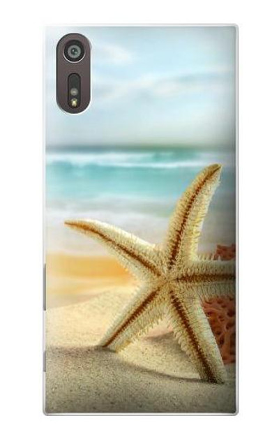 S1117 Starfish on the Beach Case Cover Custodia per Sony Xperia XZ