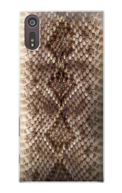 S2875 Rattle Snake Skin Graphic Printed Case Cover Custodia per Sony Xperia XZ