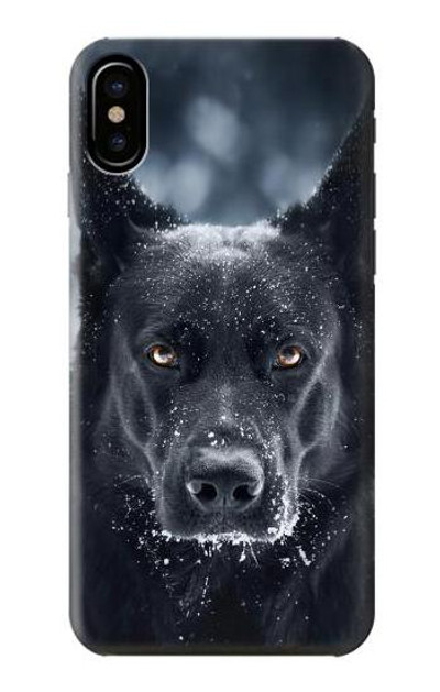 S3168 German Shepherd Black Dog Case Cover Custodia per iPhone 7, iPhone 8