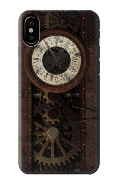 S3221 Steampunk Clock Gears Case Cover Custodia per iPhone 7, iPhone 8