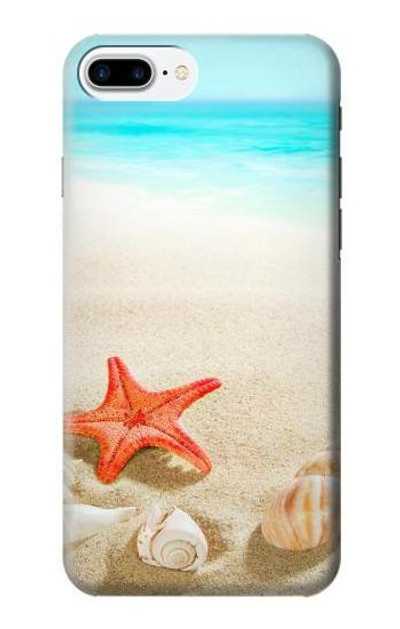 S3212 Sea Shells Starfish Beach Case Cover Custodia per iPhone 7 Plus, iPhone 8 Plus