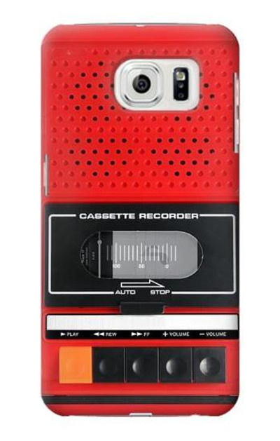 S3204 Red Cassette Recorder Graphic Case Cover Custodia per Samsung Galaxy S7 Edge